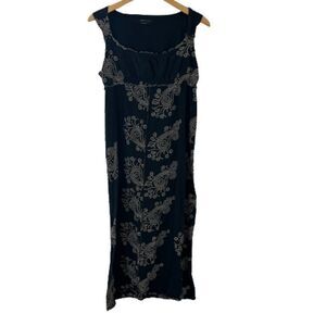 BCBGMAXAZRIA embroidered boho maxi dress paisley size Large